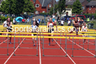Womens under-20s 100 metres hurdles, 2021 Northern Senior and Under-20s Champs., Leigh. Photo: David T. Hewitson/Sports for All Pics